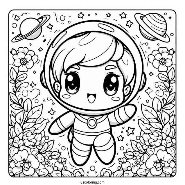 Kawaii Astro Boy Coloring Sheet For Preschoolers