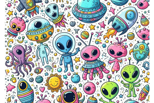 Alien Coloring Pages Featured Image v2