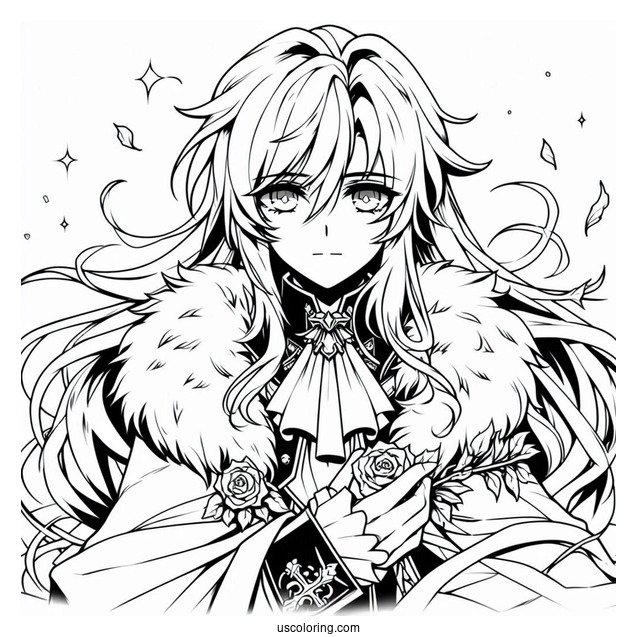 Coloring Sheet Of Castlevania Anime