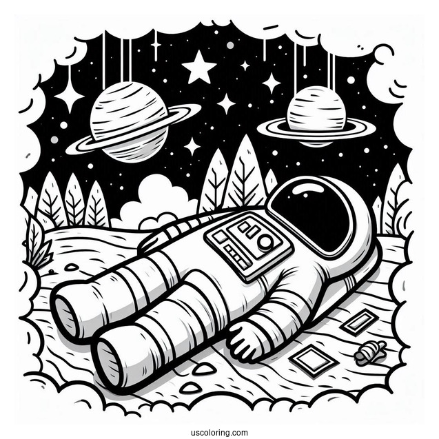 Coloring Sheet of Crewmate_s Dead Body