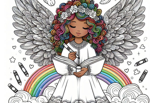 Angel Coloring Pages Featured Image