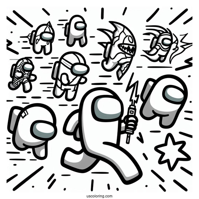 Flash Among Us Being Chased