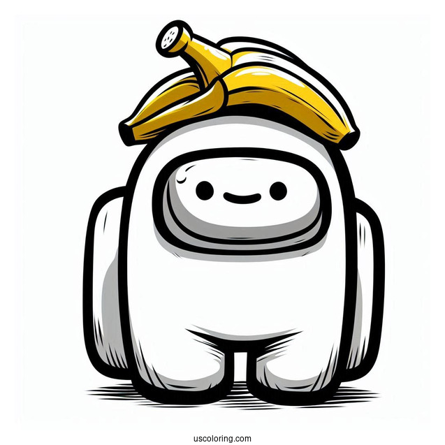 Crewmate With Banana Peel On Head