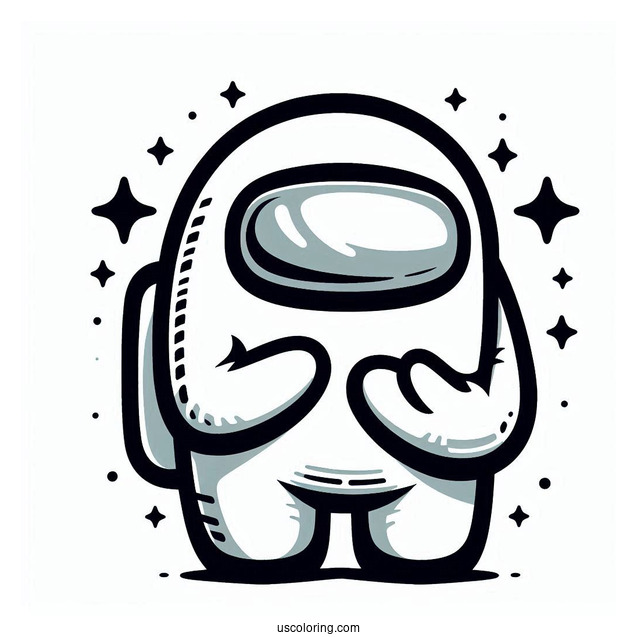 Imposter Shapeshift as Crewmate Among Us to Color