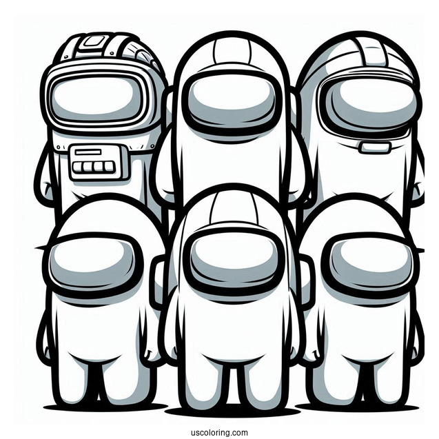 Crewmates Wearing Different Skins