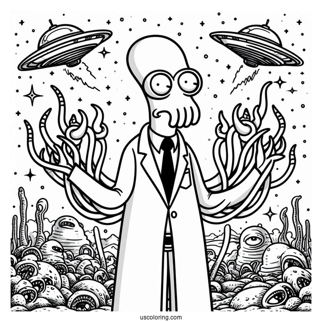Dr Zoidberg From Futurama Coloring Page