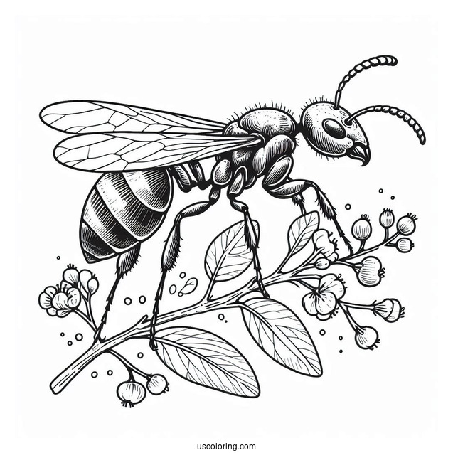 Anatomy Of An Ant Coloring Page