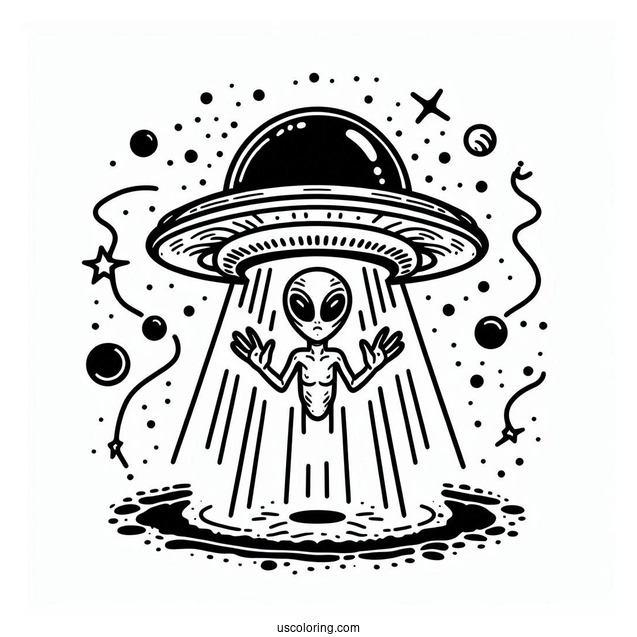 UFO Abducting With Force Field