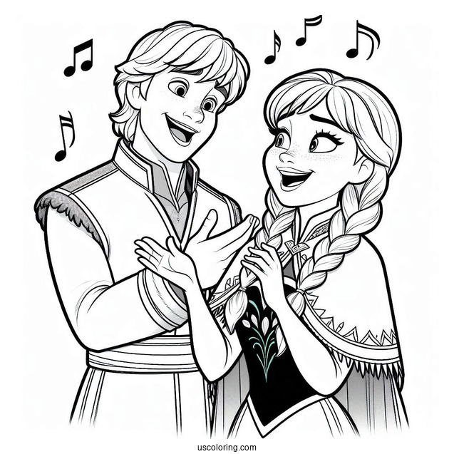 Kristoff Singing To Anna