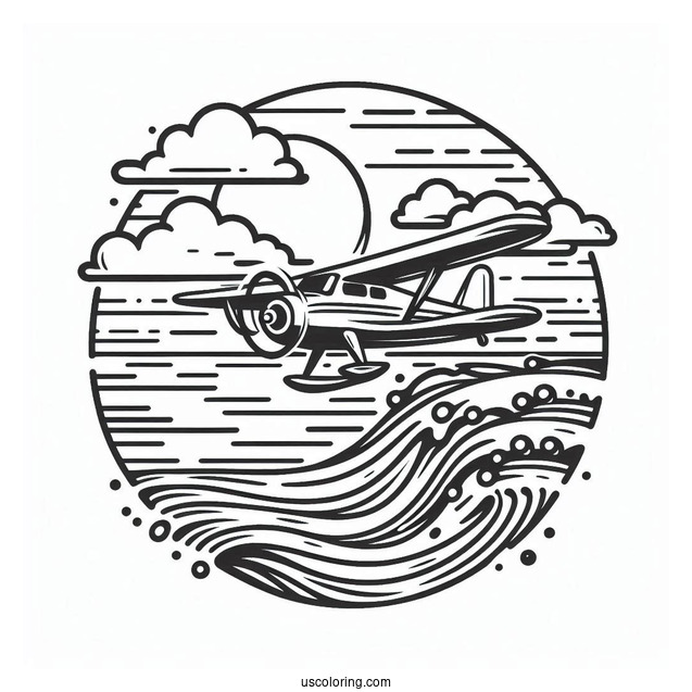 Simple Outline Of Water Plane