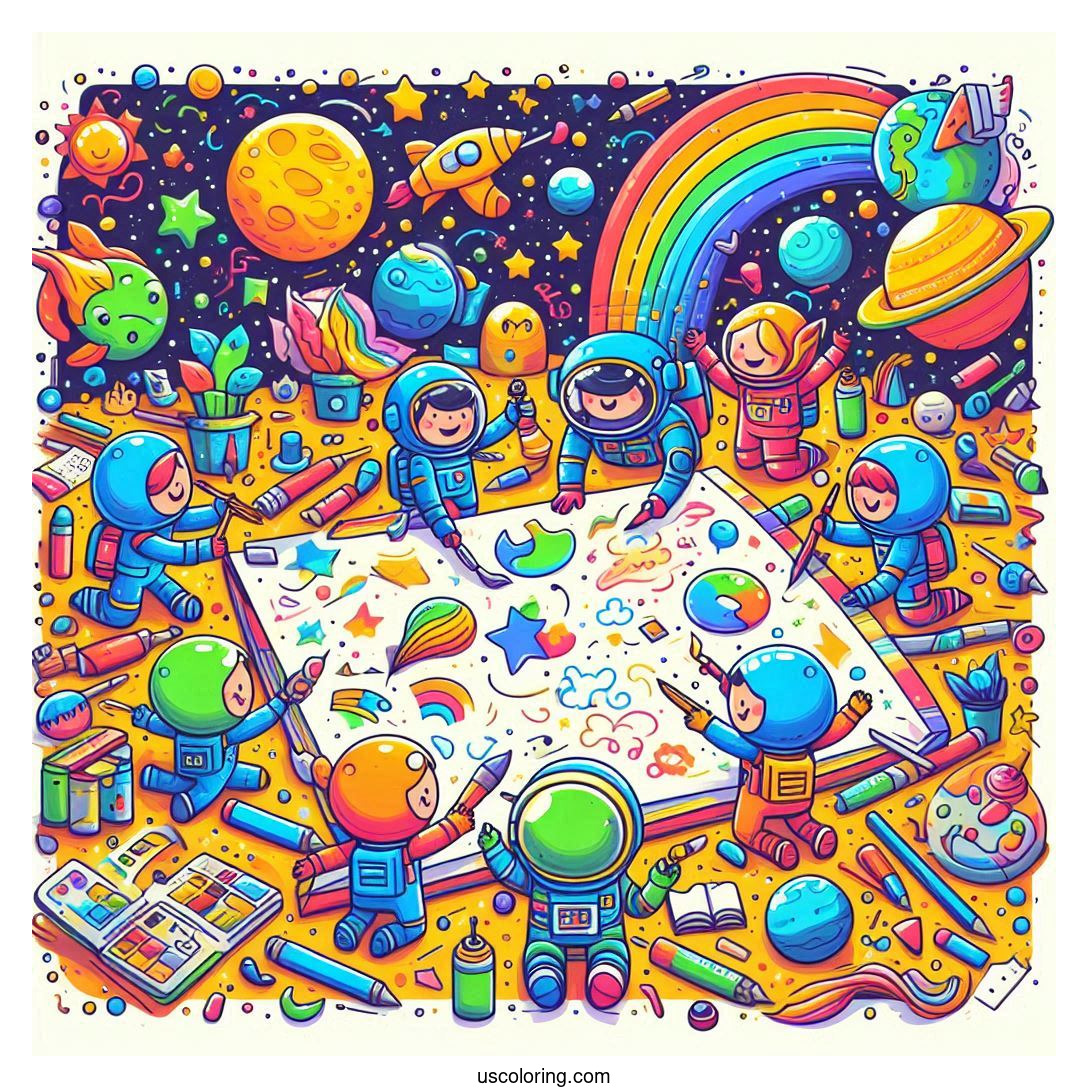 among us coloring pages featured image