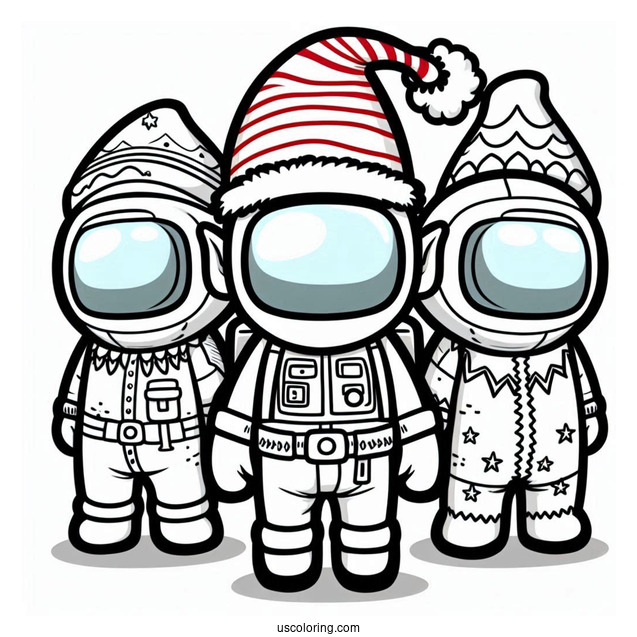 Crewmate in Christmas Elf Skin