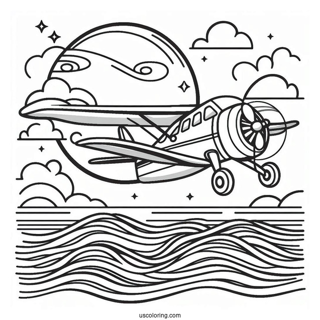 Simple Outline Of Water Plane