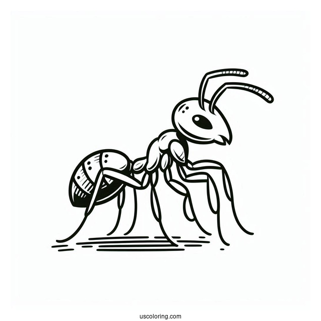 Ant Coloring Page Flik Outline For Kids