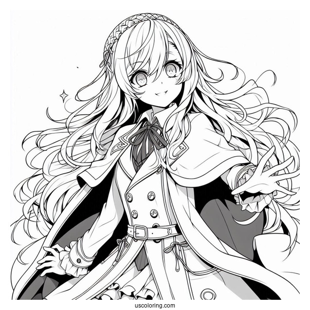 Coloring Sheet Of Dr. Gray-Man Hallow Anime