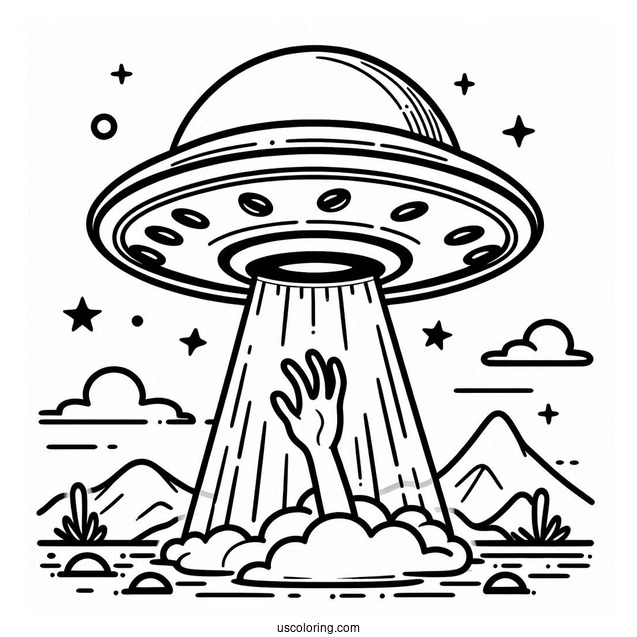 UFO Abducting With Force Field