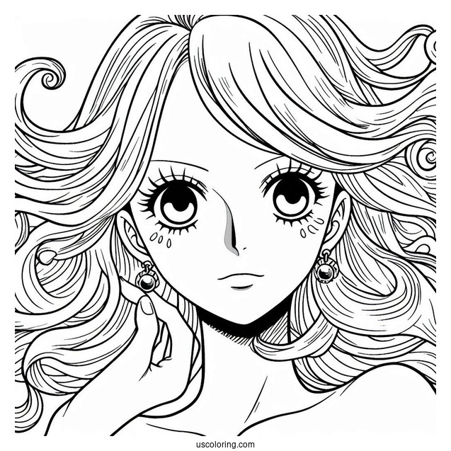 Coloring Page Of One Piece Anime