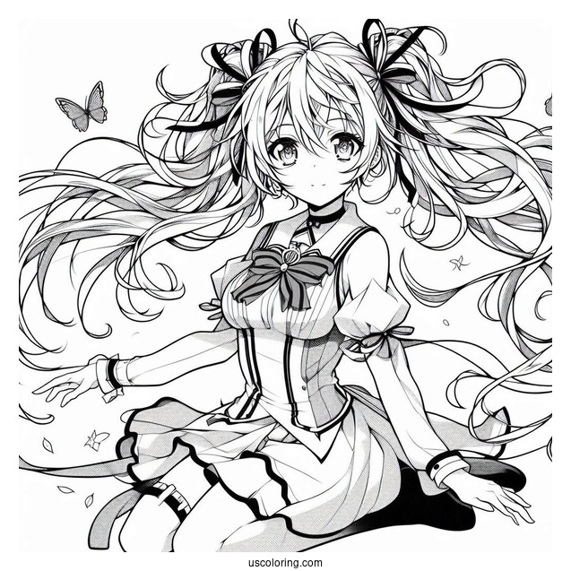 Air Gear Anime Itsuki Minami Coloring Page