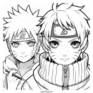 Young Naruto Coloring Page