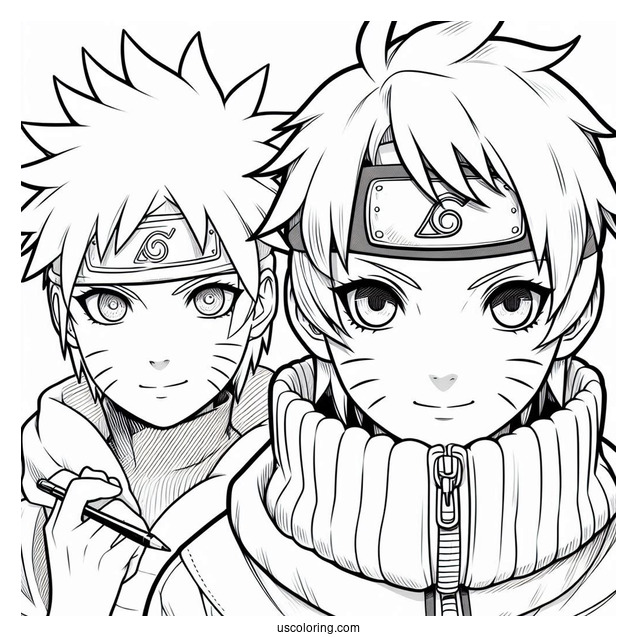 Young Naruto Coloring Page
