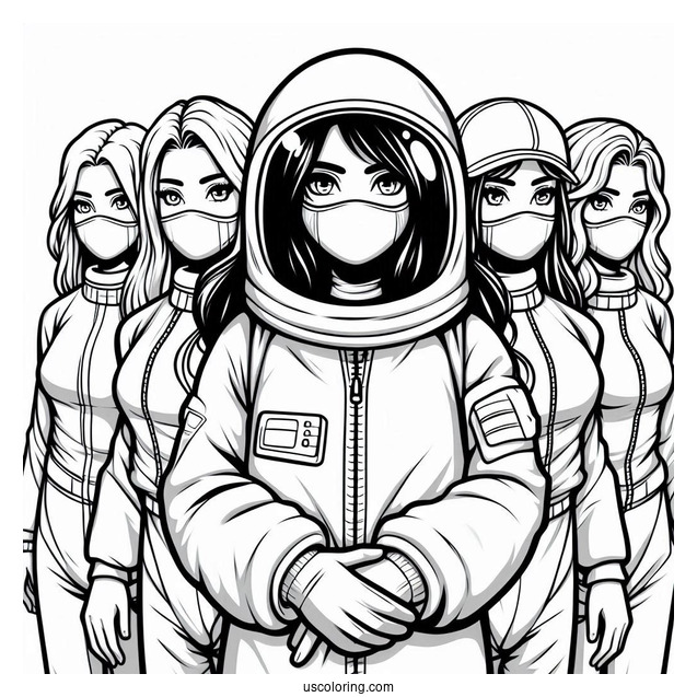 Naruto Among Us Coloring In For Kids