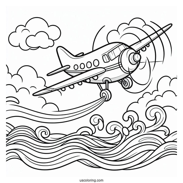 Simple Outline Of Water Plane