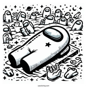 Among Us Dead body