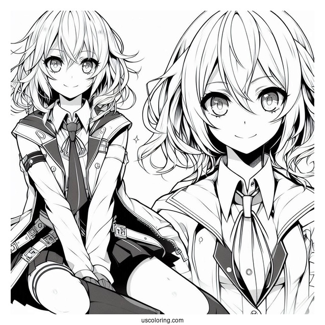 Air Gear Anime Itsuki Minami Coloring Page