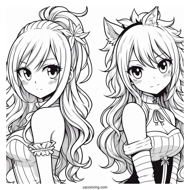 Fairy Tail Anime Coloring Page