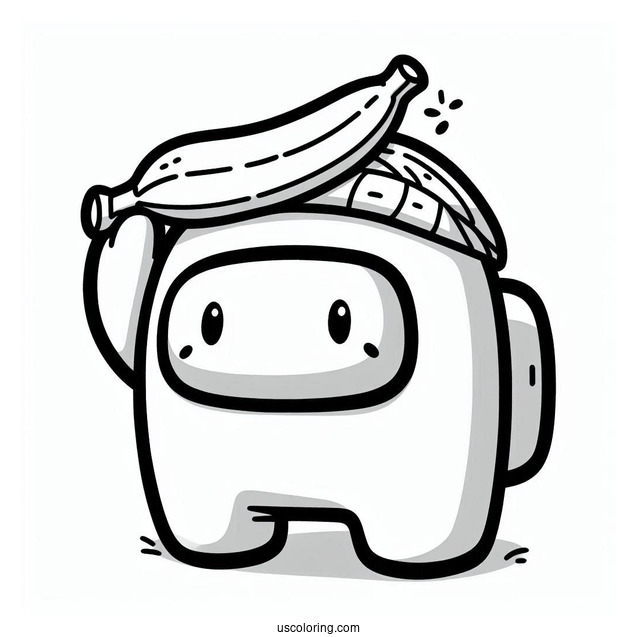 Crewmate With Banana Peel On Head