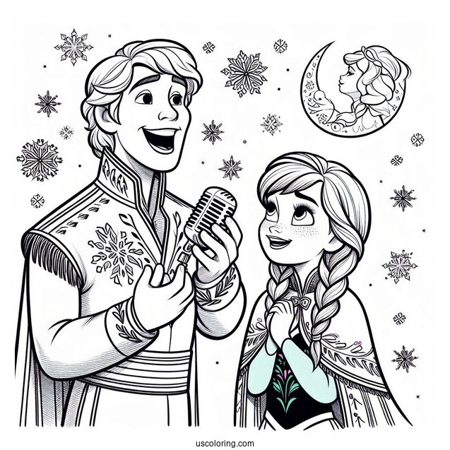 Kristoff Singing To Anna