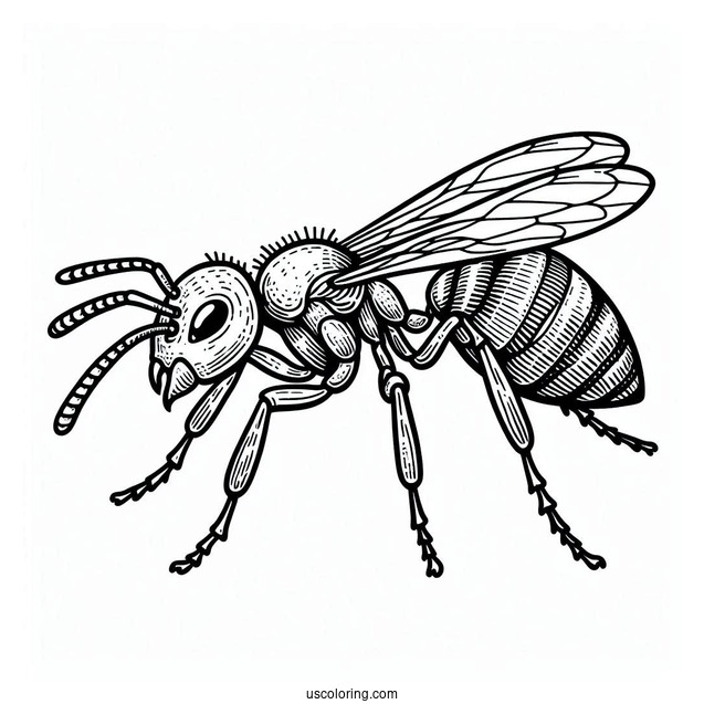 Anatomy Of An Ant Coloring Page