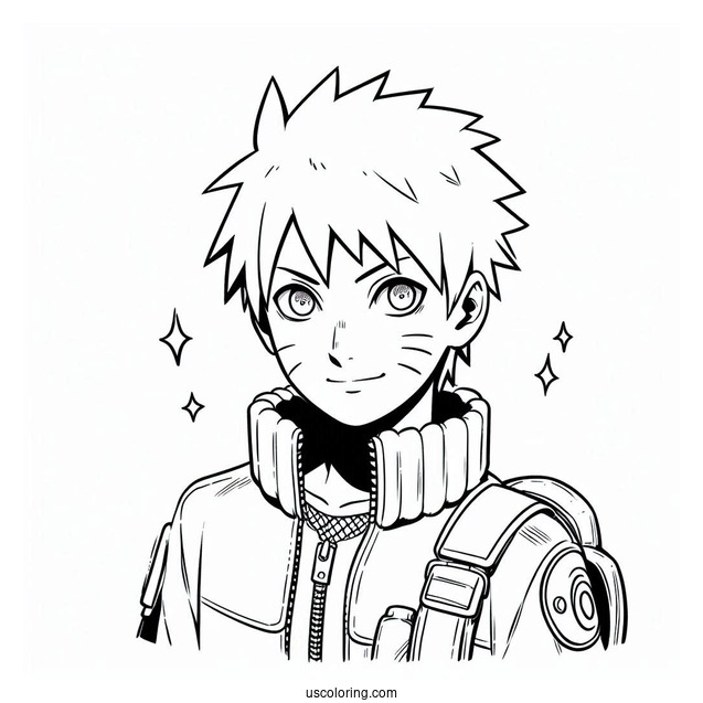 Young Naruto Coloring Page