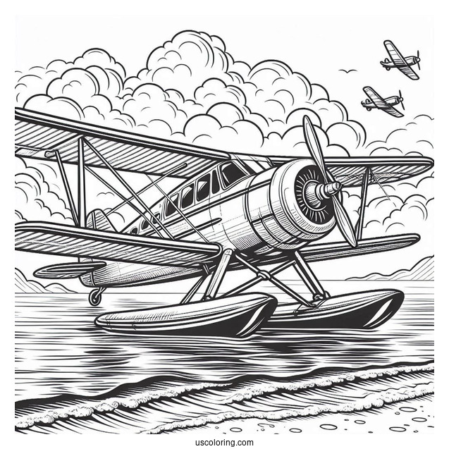 Sea Plane Ready For Take Off