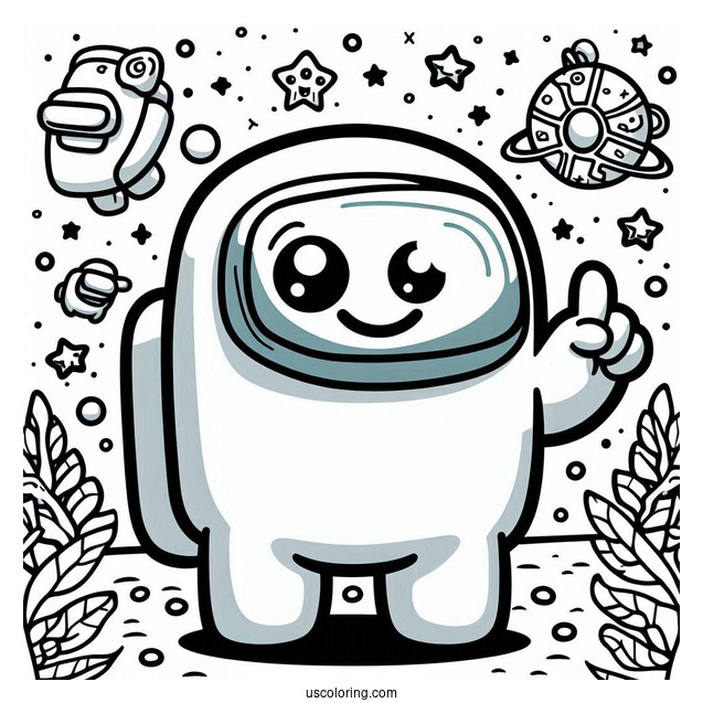 SpongeBob Among Us to Color