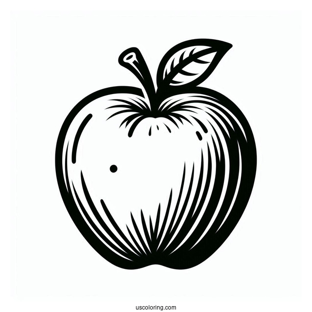 Simple Apple Stencil