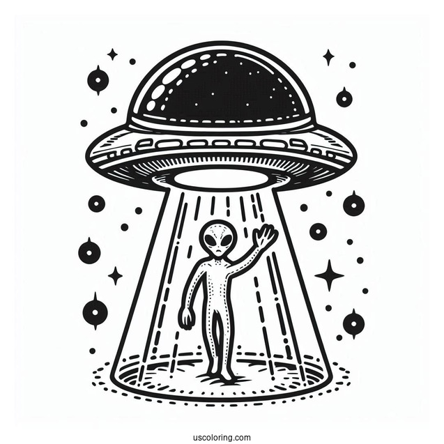 UFO Abducting With Force Field