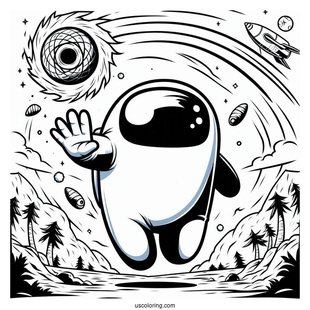 Naruto Among Us Holding Rasengan