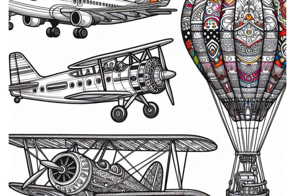 Airplane Coloring Pages (Free PDF Printables)