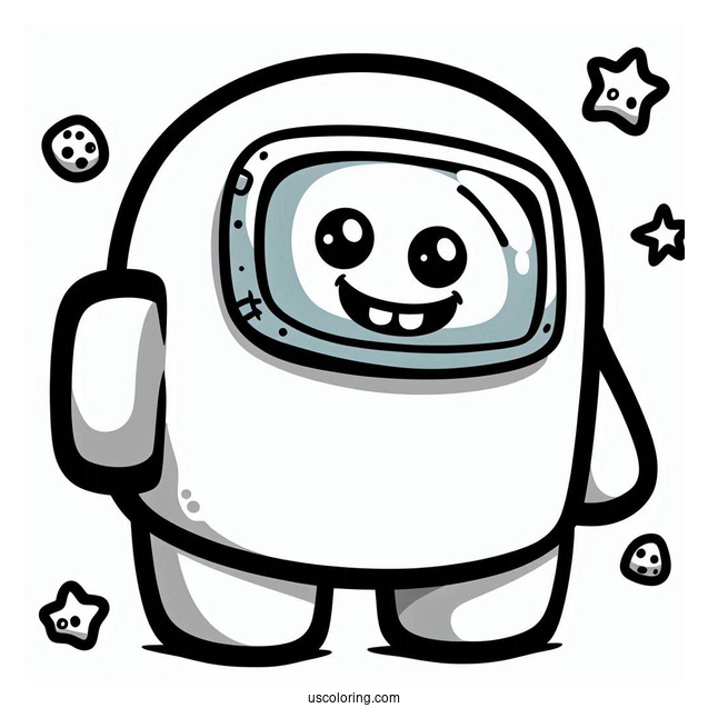 SpongeBob Among Us to Color