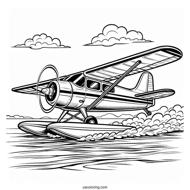 Sea Plane Ready For Take Off