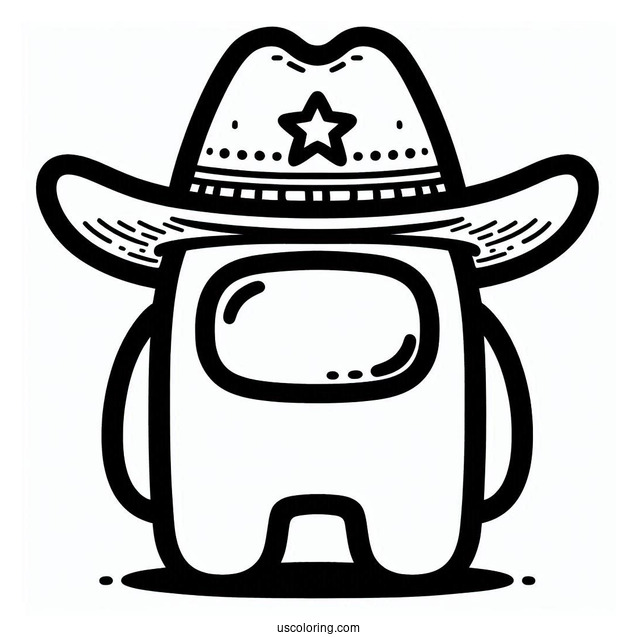 Crewmate Wearing Cowboy Hat