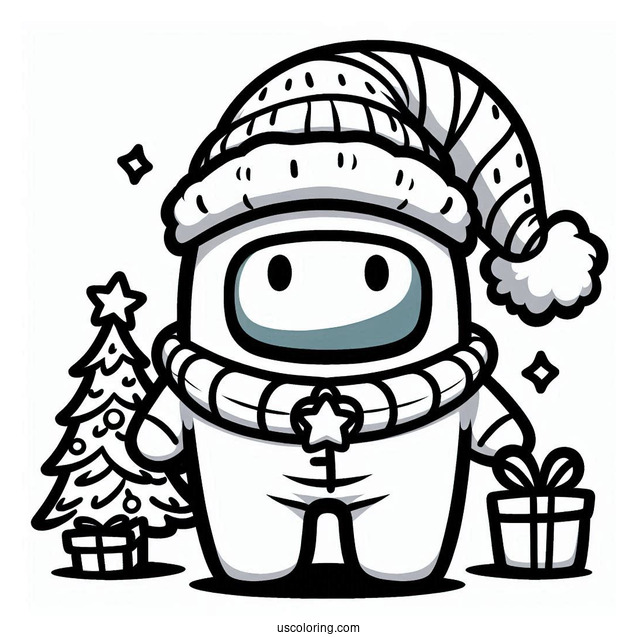 Crewmate in Christmas Elf Skin