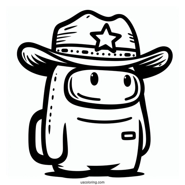 Crewmate Wearing Cowboy Hat