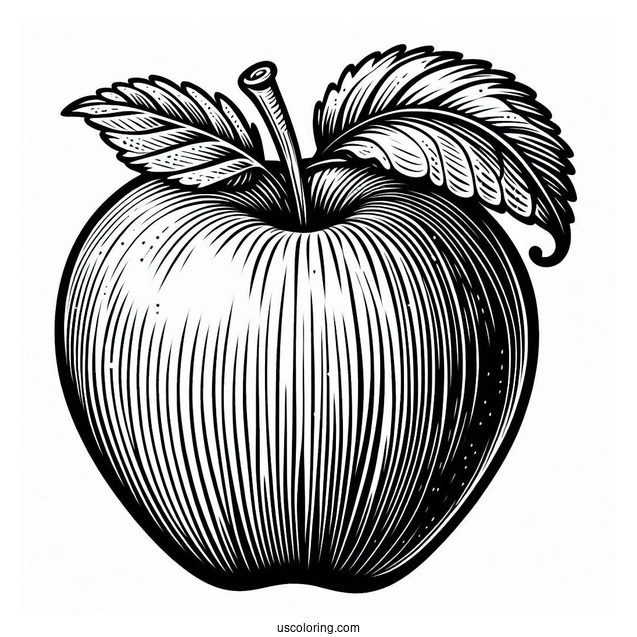 Simple Apple Stencil