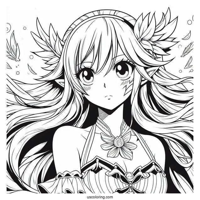 Fairy Tail Anime Coloring Page
