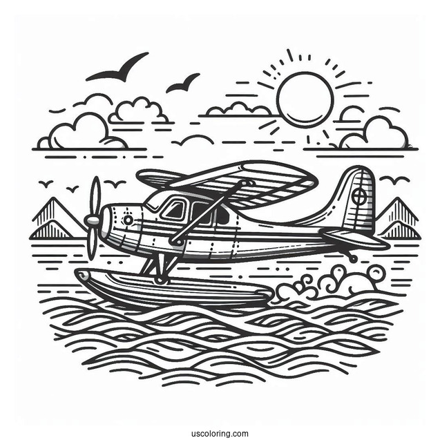 Sea Plane Ready For Take Off