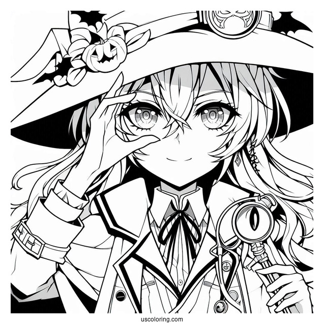 Coloring Sheet Of Dr. Gray-Man Hallow Anime