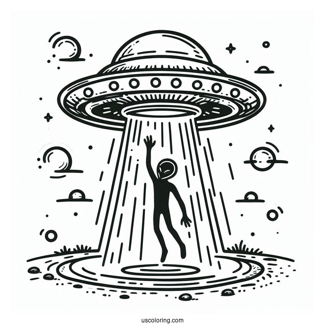 UFO Abducting With Force Field