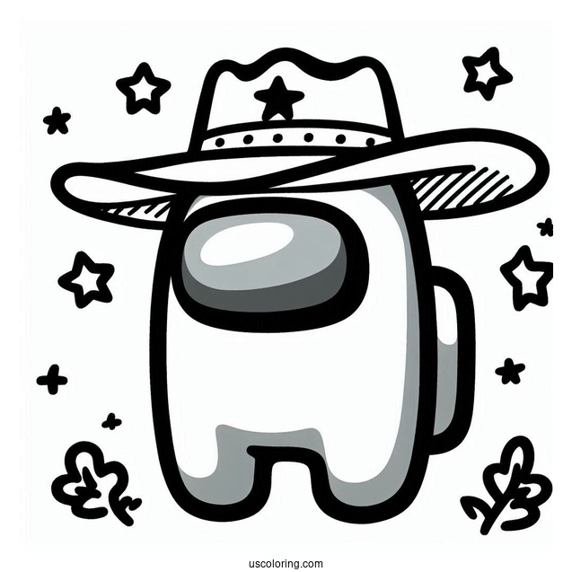 Crewmate Wearing Cowboy Hat